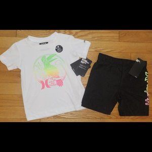 Hurley Baby Toddler Boys Swim Trunks Shorts Rash Guard Shirt 2T 3T 4T NWT